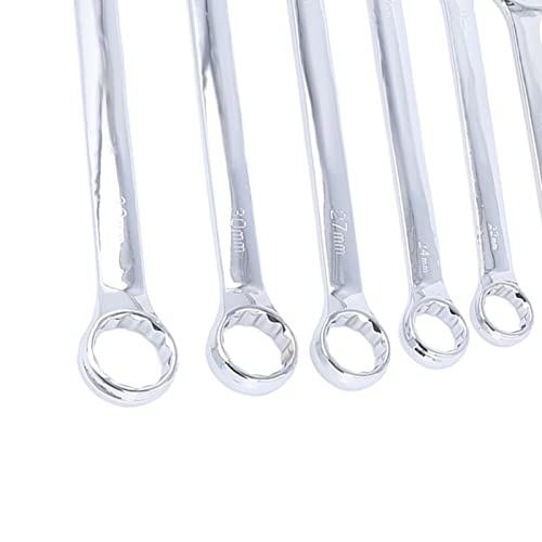 NutriEss 20Pcs Combination Wrench Set for Hand Tool Maintenance, CRV Steel Spanner, Chrome Plated, Metric 6-32mm, Long-Lasting Hand Tools for Efficient Tightening and Loosening, - Image 8