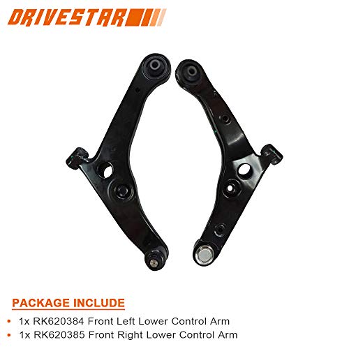 DRIVESTAR RK620384 Front Left Lower Control Arm with Bushing 2002 2003 2004 2005 2006 for Mitsubishi Lancer, OE-Quality New Front Suspension Driver Side Lower Control Arm