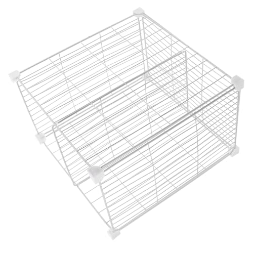 Zerodeko Organizador Apilable para Congelador con Cesta Inferior Divisor para Congelador de Compartimentos Almacenamiento para Despensa y Alimentos Montaje sin Herramientas