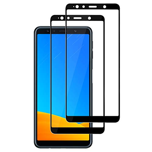 ACETEND Samsung Galaxy A7 2018 Protector de Pantalla, Samsung Galaxy A7 2018 Cristal Templado Protector[2 Pack][9H Dureza][Alta Definicion] [Anti-rasguños] [Libre de Burbujas]