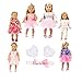 axxxt 11PC American girsl Doll Unicorn Doll American girsl Unicorn Doll Accessories Outfits Fits 18" Unicorn Doll Clothes American girsl Unicorn Doll Clothes 18 inch American girsl Doll Unicorn