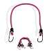 10-Piece Flamingo Hot Pink Virgin Rubber 12" Mini Bungee Cords - Bikes Scooters
