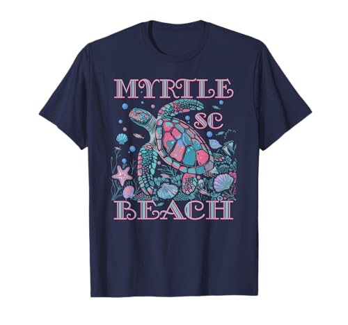 Sea Turtle Lover Myrtle Beach SC Family Beach Vacances à la plage T-Shirt