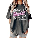 She's A Barbell Girl in A Lifting World Shirt - Pump Cover Funny Weight Lifting Gym Shirt L Pepper
