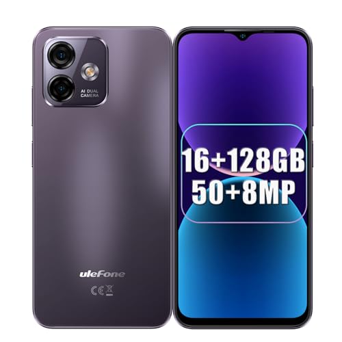 Note 16 Pro Telefono cellulare, 16+128 GB/256GB(TF), 50+8 MP Octa-Core Smartphone, 6,52 HD+Android Cellulari, Dual SIM Cellulare Face ID/OTG/Fingerprin/GPS/ 3.5mm Jack Viola