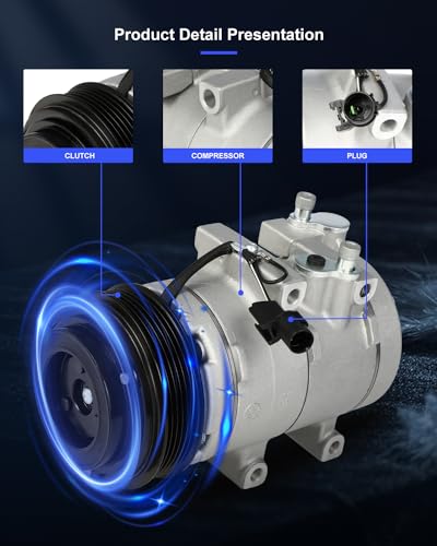 Image of ECCPP AC Compressor Direct Fit for Kia Sedona V6 3.5L 2002-2005