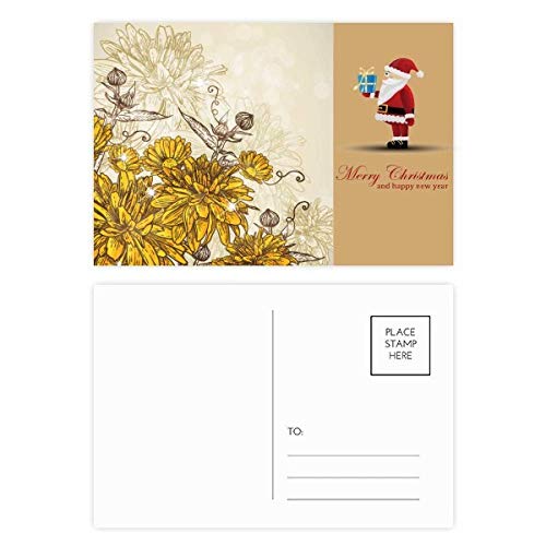 Cartes postales chrysanthème jaune rigides qui ne se cornent pas lors de l'envoi