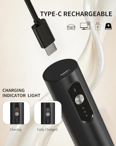 Image of CIRCLE JOY Rechargeable Coffee Frother Electric with 3 Variable Speeds, 3 Whisks and Storage Box, Milk Frother Handheld for Coffee, Latte, Cappuccino, Milk Mixing, Protein Shakes & Egg Beating