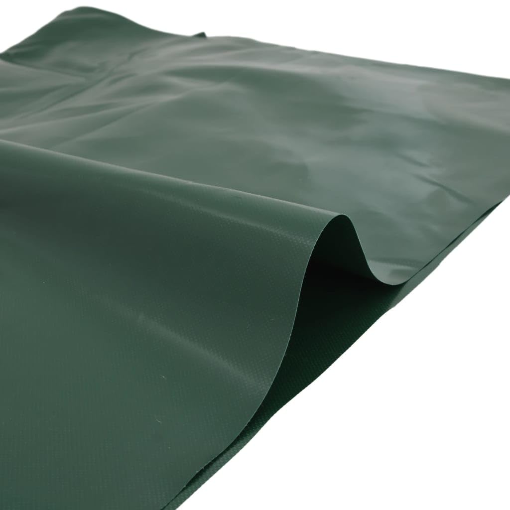 Telone verde in tela con rivestimento in PVC, 2,5 x 4,5 m, 650 g/m², impermeabile, antistrappo, resistente alle intemperie, con occhielli, per giardino, costruzione, campeggio