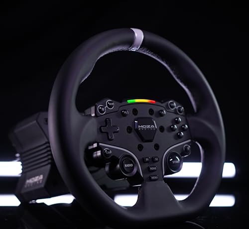 Image of MOZA R5 Bundle Kit Racing Gaming Simulator 5.5Nm Direct Drive Wheelbase,Unbeatable Rigid & Durable 11-Inch ES Racing Wheel SR-P Lite Dual Pedal and Desk Clamp for Experienced Enthusiasts