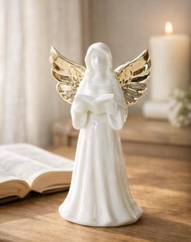 ADAVAS.Y&G Angel Night Light Christian Angel Figurine with Warm LED Glow Sympathy Gift for Women Mom Daughter Faith Home Decor 7 H