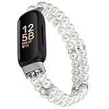 Design unique compatible avec Fitbit Inspire 3 : fabriqué en perles naturelles de haute qualité, perles de cristal et perles naturelles, lentement poli par des artisans expérimentés qui rafraîchissent le confort sur votre poignet, vous aident à libérer le stress et à obtenir de l'énergie facilement. Unique, élégant, lisse, confortable et durable à porter, également habillé, charmant et élégant.