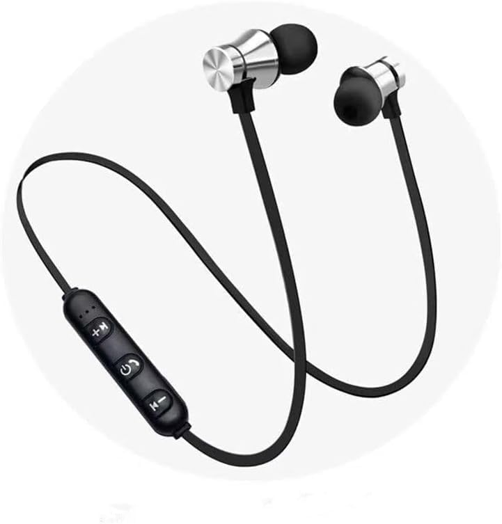 Black Earphone in-Ear Stereo Headset Earphone Wireless Bluetooth Headphone,Earbud and in-Ear Headphones for Sports Running Workout - Image 6