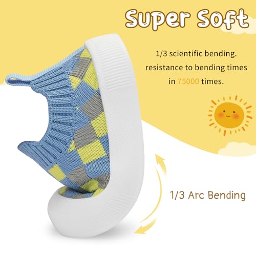 Image of BACSAC Baby Toddler Unisex Infant Shoes Boys Girls Beige Mesh Breathable Non-Slip Soles 6-36 Months