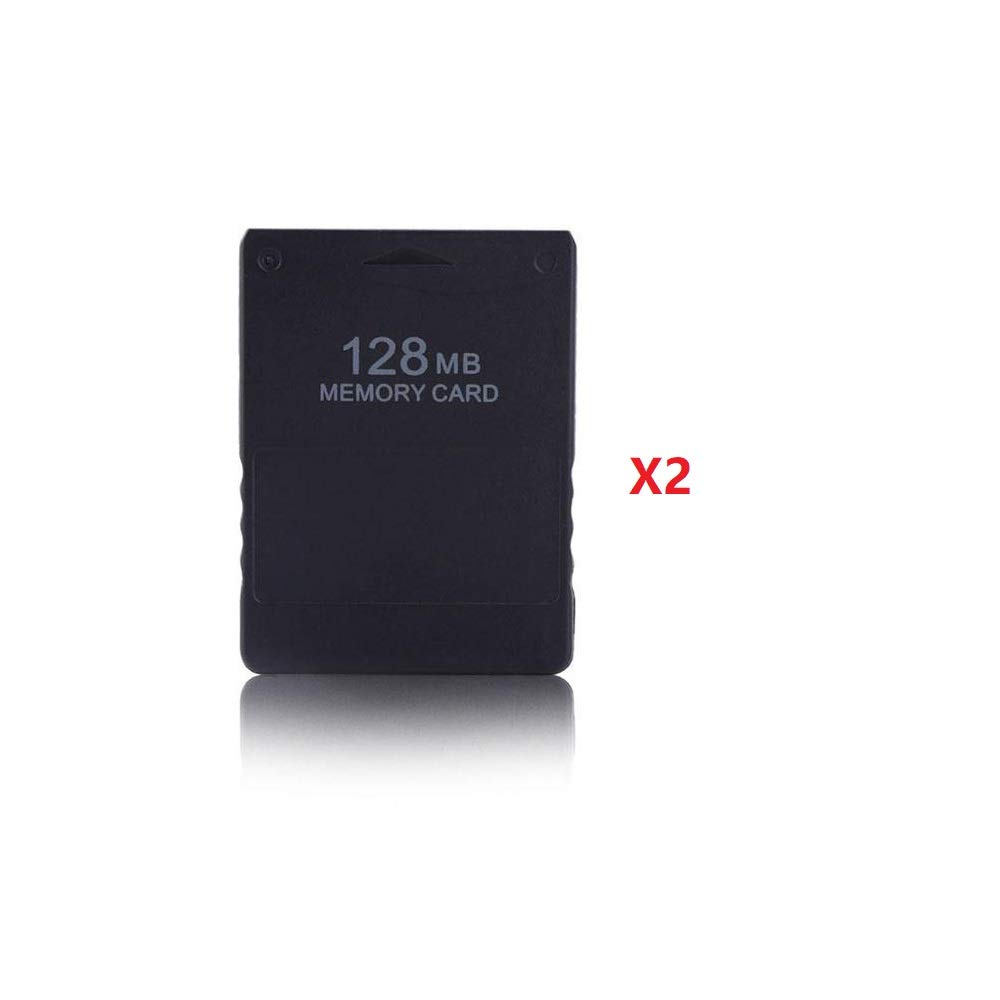 Image secondaire de WICAREYO 2PCS Carte Mémoire 128 Mo pour PS2