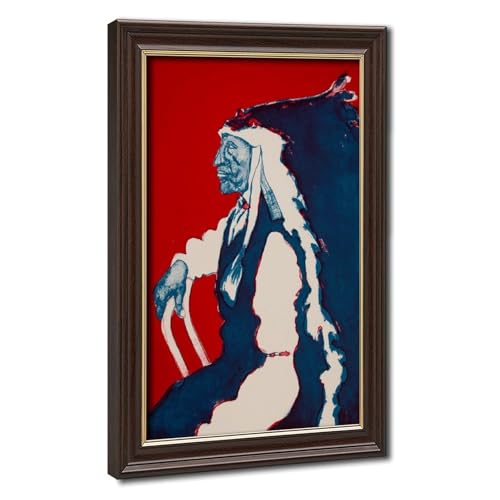 Impression giclée Fritz Scholder avec cadre à suspendre moderne