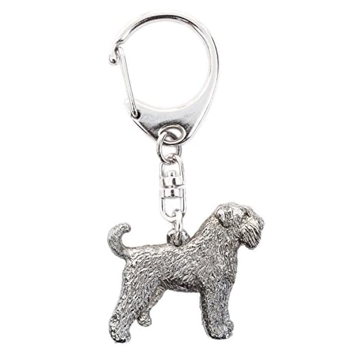 Bouvier Des Flandres (with Tail) Made in U.K Artistic Style Dog Key Ring Collection