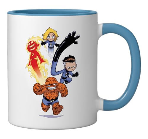 Taza cerámica Marvel Fantastic Four azul/blanco miniatura 2