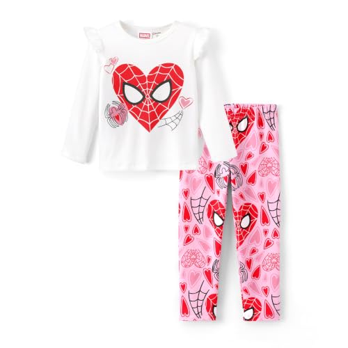 Image of Disney Girls Outfits Long Sleeve Lightweight Shirt +Leggings Clothing Sets