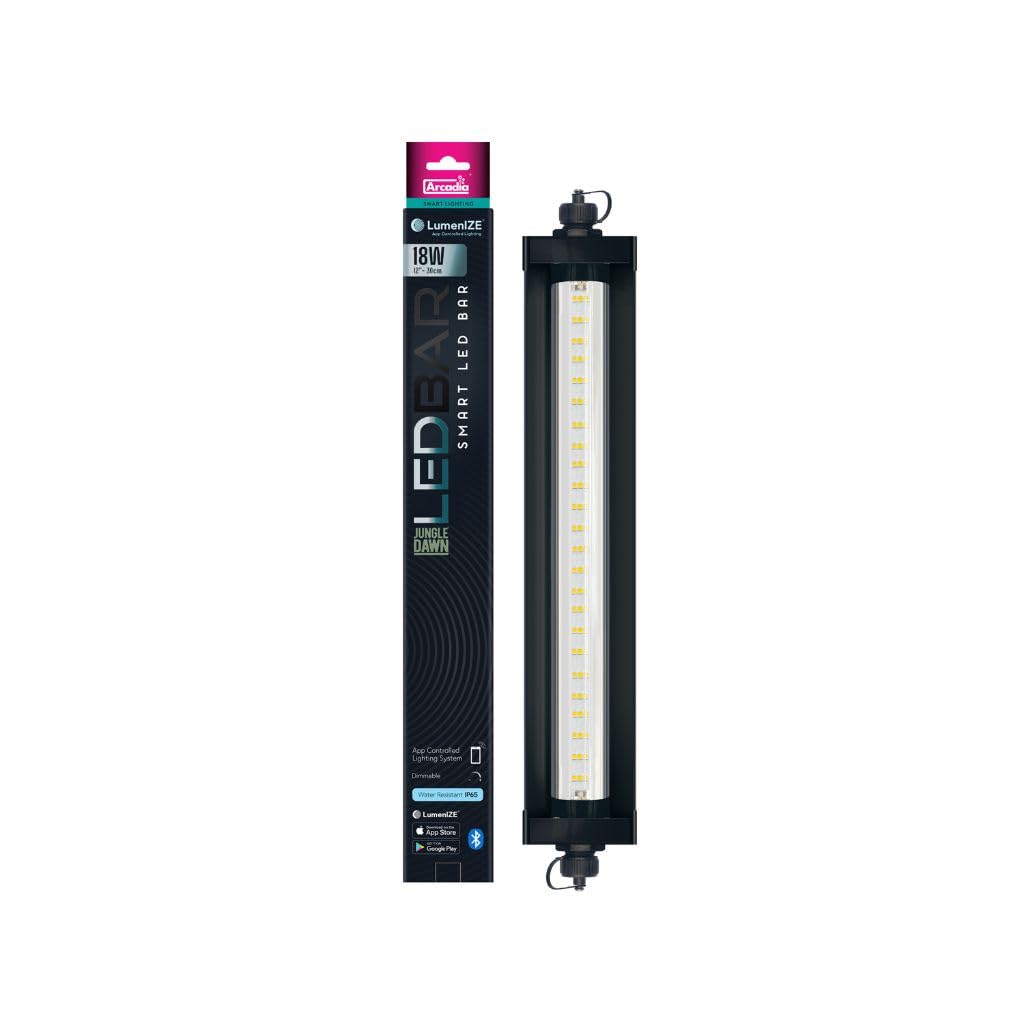 Arcadia LumenIZE Jungle Dawn Barra LED, 290 mm (12"), 18 Watt unità luminosa terrario terrario vivarium