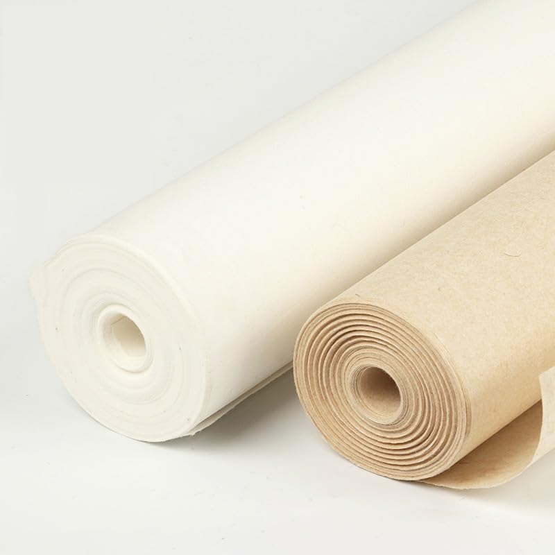 MIUYTRN Chińska kaligrafia surowy papier Xuan papier morwowy pędzel do tuszu malowanie pejzażu malarstwo papier ryżowy Papel Arroz zeszyt praktyka cuicui(A4)
