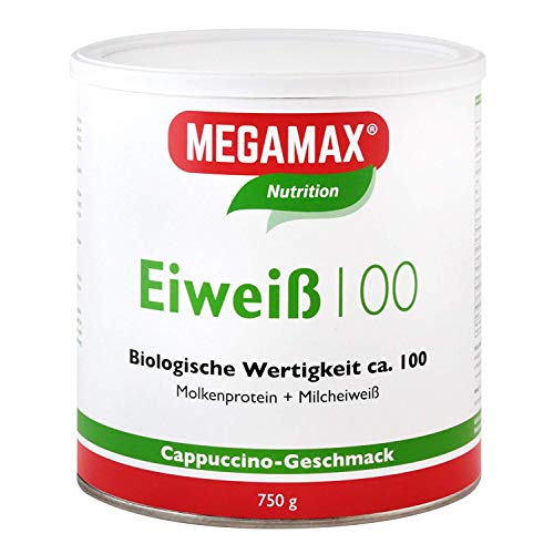 Megamax Eiweiss Cappuccino 750 g | Molkenprotein + Milcheiweiß Für...