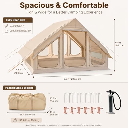 Carpa Inflable para Camping para 4-6 Personas miniatura 6