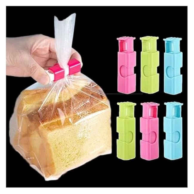 Reusable Bread Bag Clips, 10 Pack Plastic Food Storage Clips.