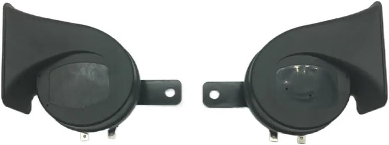 New 12V Waterproof Snail Horn 110-125db High/Low Tone Universal Fit For Car Truck Motorcycle