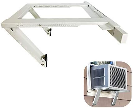 Air Conditioner Bracket,Air Conditioner Support Bracket,No Drilling and No Tools Required, Heavy Duty Steel Construction Holds Up to 200 lbs, with Installation Instruction Manual