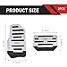 Zigeiya 2 PCS Car Non-slip Pedal Pads Set, Alloy Brake Pedal Protectors, Accelerator Foot Pad Covers, Universal for Most Cars SUVs Trucks (Silver)