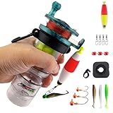 LoDinpo Pocket All-in-One Fishing Rod Small Pen Fishing Pole for Camping Bushcraft Survival Compact Emergency SurvivalFishingRodKit Fishing Gear Gifts for Starter Fisherman Survivalist Hiker Camper