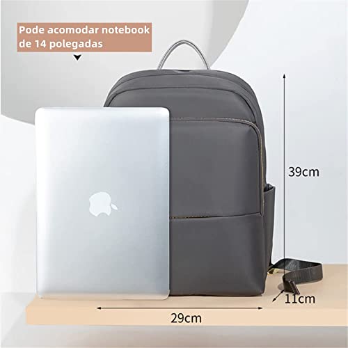 Mochila Impermeável Feminina Escolar Moda com Compartimento para Notebook de 14 polegadas Dia a Dia
