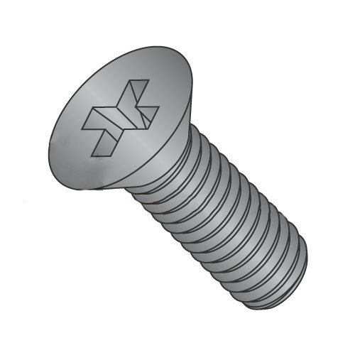 0-80 x 1/4" Machine Screws/Phillips/Flat Head / 18-8 Stainless Steel/Black Oxide (Carton: 5,000 pcs)