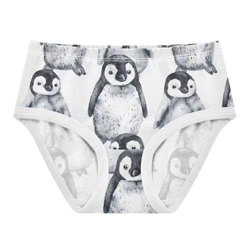 J JOYSAY Cute Penguins White Girls' Underwear Cotton Girls Underwear
