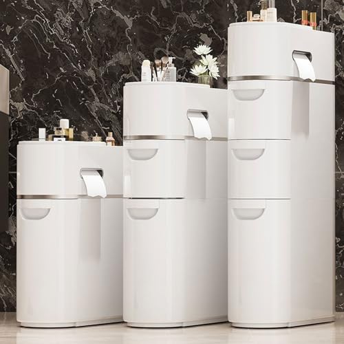 Carrito de baño delgado de 17 cm con estantes para optimizar espacios pequeños 7