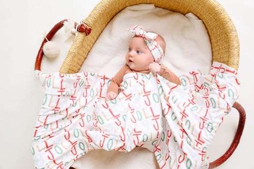Image of Copper Pearl Swaddle Blankets for Newborns | Soft Stretchy Receiving Blankets for Boys and Girls | Large 46 x 46 Inch Baby Blankets | Lightweight and Breathable Swaddles | Jolly