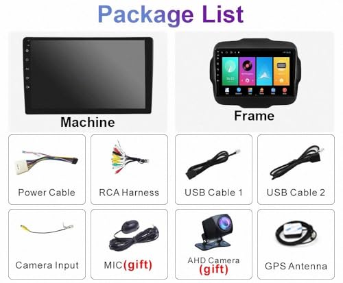 Radio coche con Bluetooth y Mirror Link para Jeep Renegade 2014-2018 7