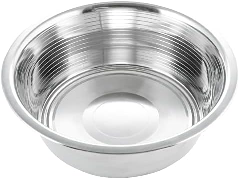 HB Bowl Standard Stainless Steel Large Size Dog and Cat Bowls ~ Metal Food and Water Dish, 8 Cups / 64 OZ ~ 1 Pack (Sticker Free)