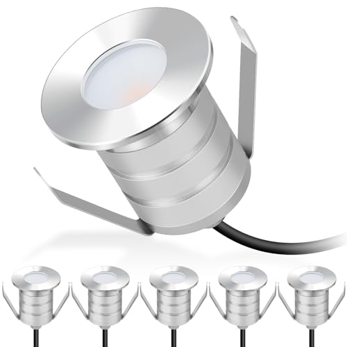 Gardencoin Outdoor Recessed LED Lights, Heavy Duty Soffit and Deck Stair Lighting Widely...