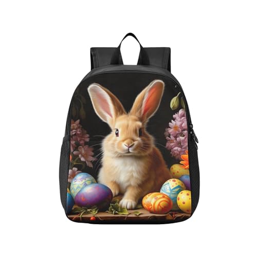 Easter Bunny Eggs Cute Rabbit Toddler Backpack for Girls Boys,Kids Preschool Bookbag 12.9 Inch 214a6450