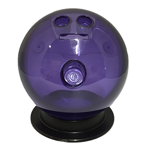Bowling Ball Coin Bank with Stand (Purple)