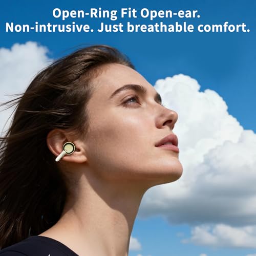 Image of PEICHENG Earbuds Wireless Bluetooth Earphones, 5H Playback 50mAh+400mAh Power Case with Digital Display (Beige)