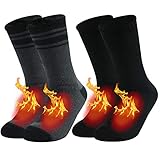 Men's Warm Thermal socks, JSPA Winter Fur Lined Boot Heavy Socks, Insulated Heated Thick Socks for...