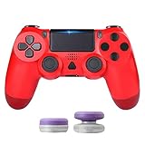 Game Wireless Controller for PS4, Zamia Wireless Bluetooth USB Controller Gamepad Joy pad Built-in Gyro/Speaker/Dual Vibration (Red)