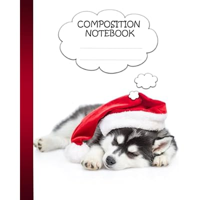 Christmas Puppy Composition Notebook