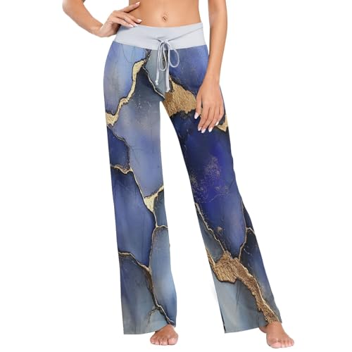 Pantalon de pyjama d'été femme long et fluide vêtement de nuit XS