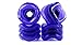 Shark Wheel Sidewinder 70mm 78A All-Terrain Skateboard/Longboard Wheels, Purple