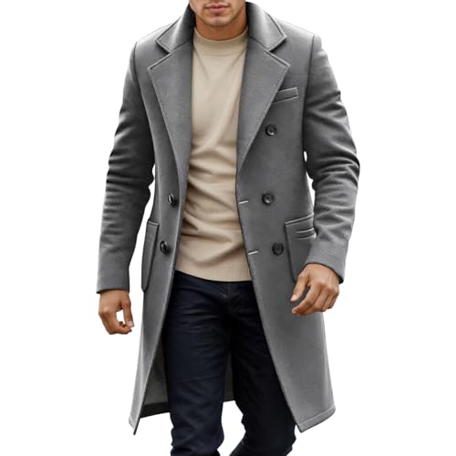 Manteau d'hiver en laine idéal pour le bureau et les loisirs