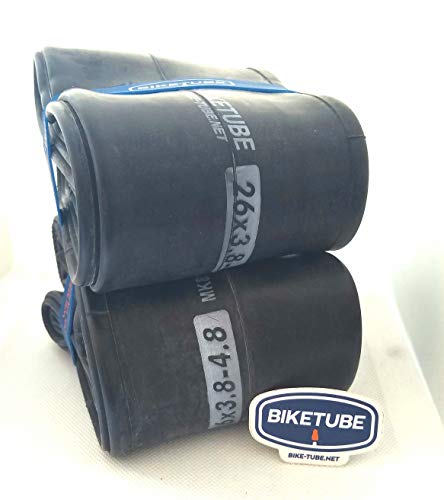 Biketube Brand Fat Bike Tube 26 x 4 Presta - Super Value 2-Pack